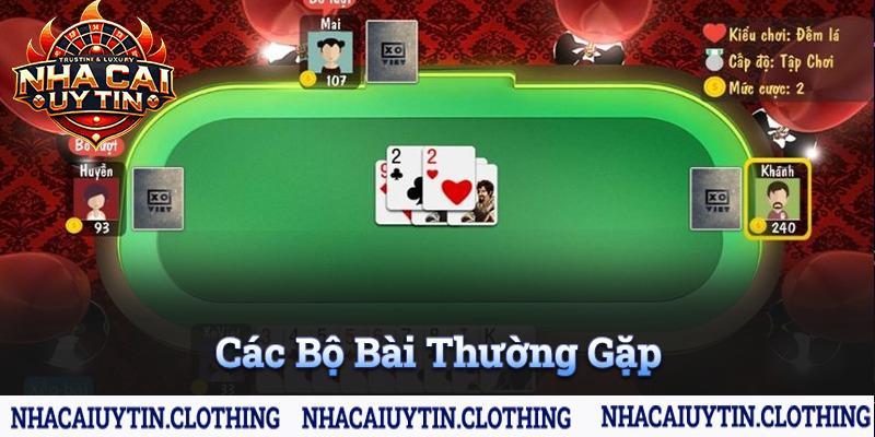 Các bộ bài thường gặp trong game bài đình đám này