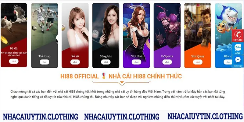 Khám phá hệ thống sản phẩm cá cược của Hi88